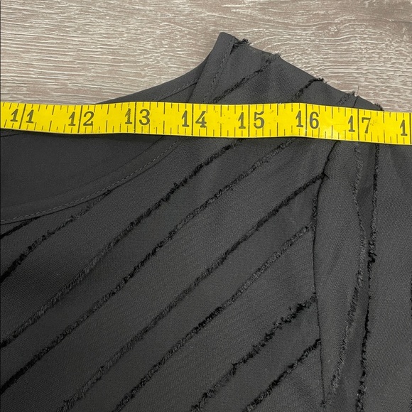 NWOT Talbots Textured Sheer Overlay Balloon Sleeve Blouse Back Keyhole XLP - Picture 6 of 16